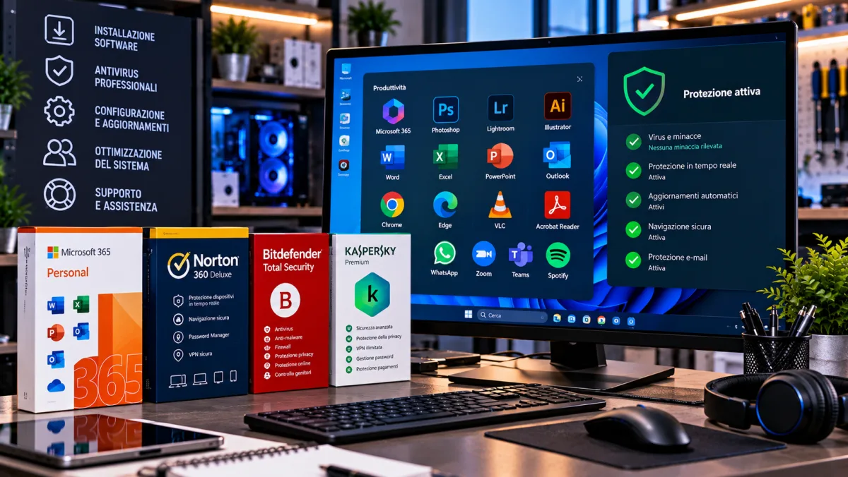 Installazione Software e Antivirus Professionali